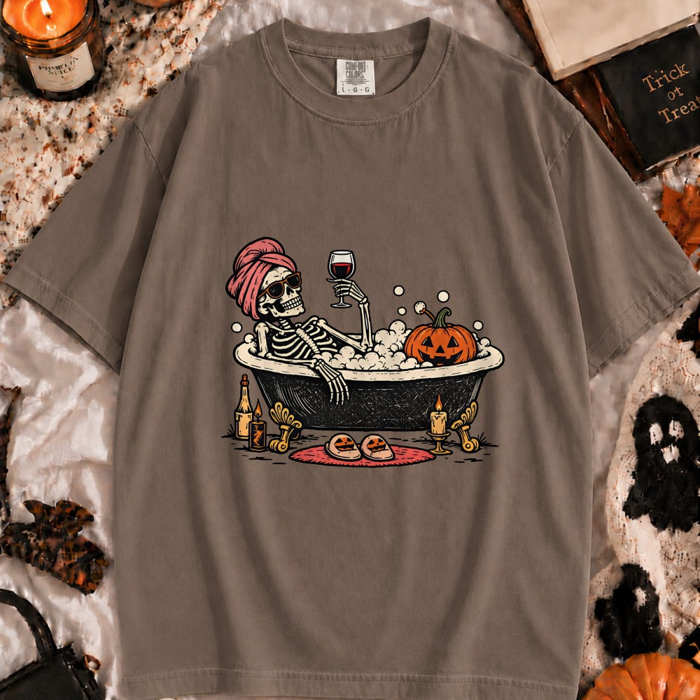 Halloween Skeleton Bath Tee
