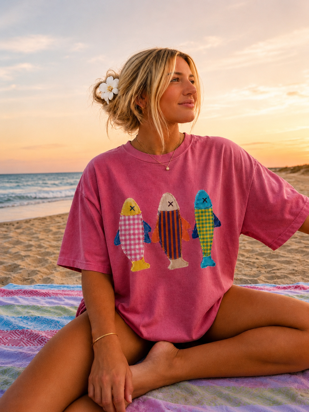 Retro Summer Fish Tee