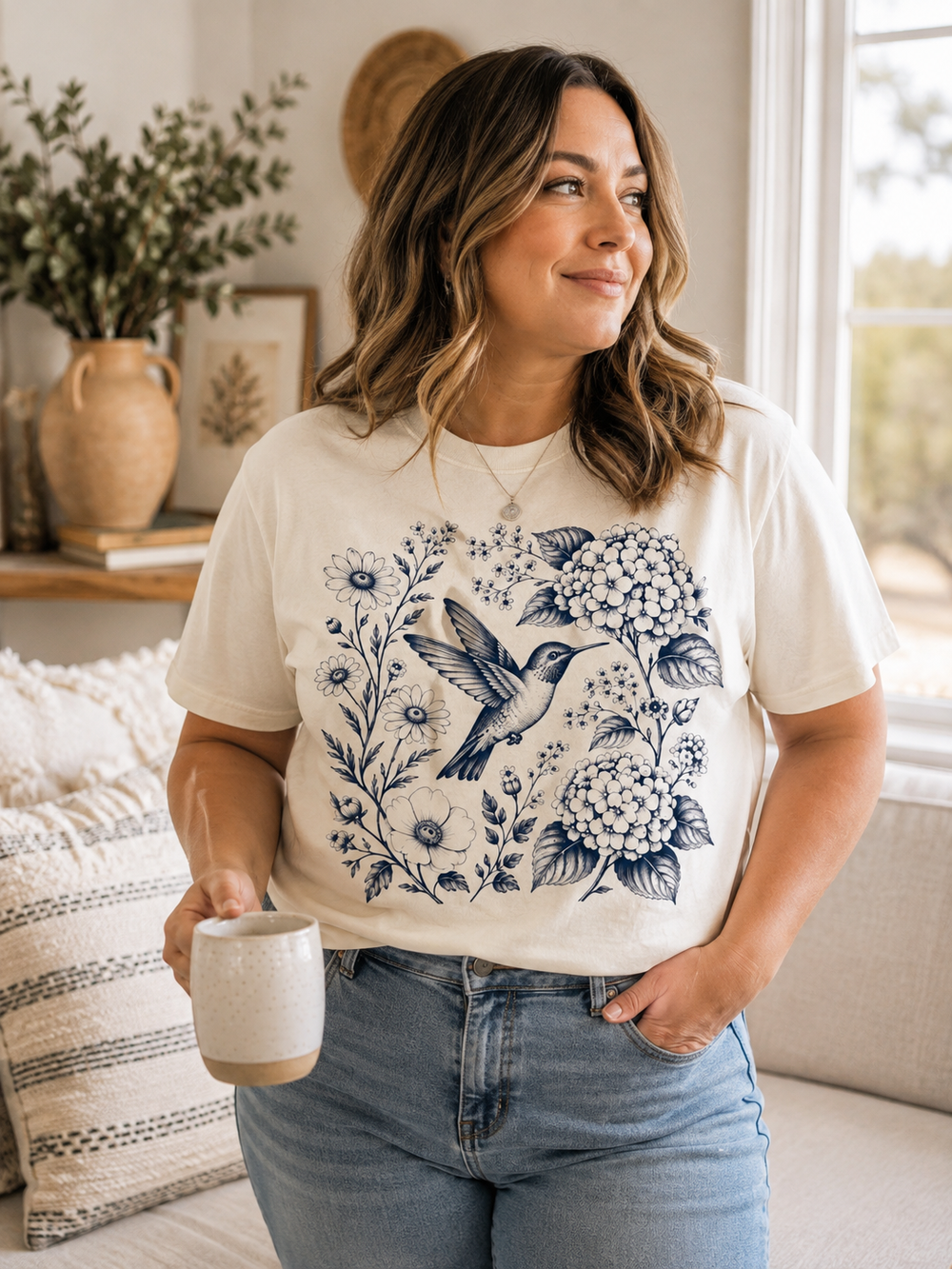 The Hummingbird Garden Tee