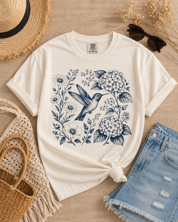The Hummingbird Garden Tee