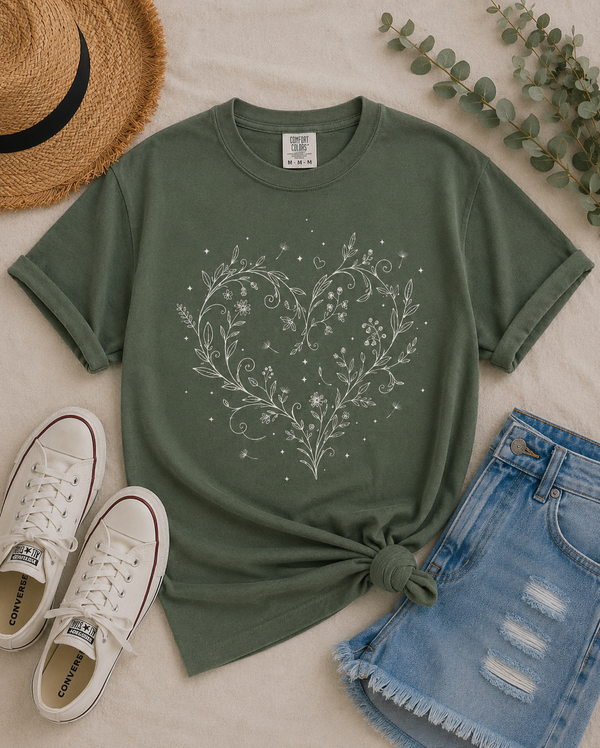 The Wildflower Heart Tee