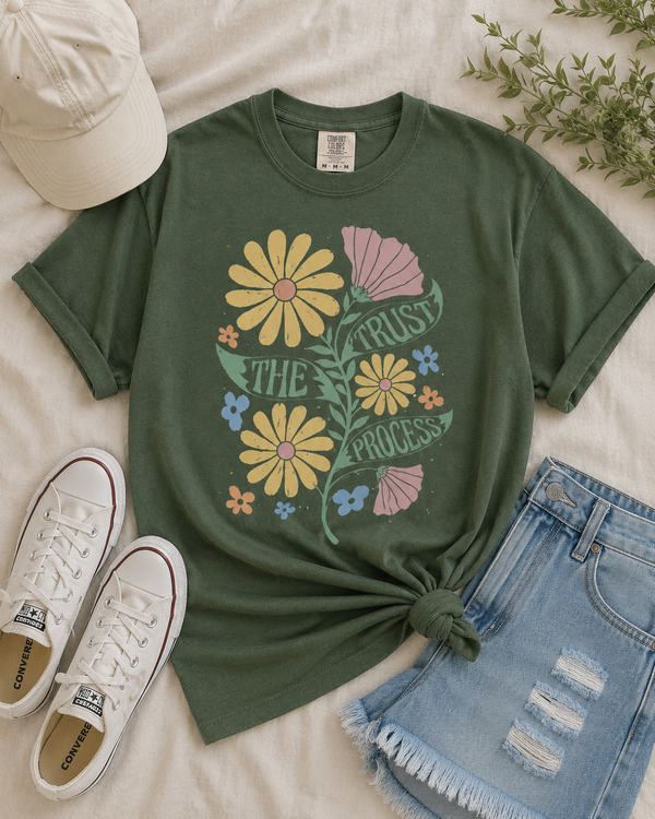 Trust the Process Floral Tee