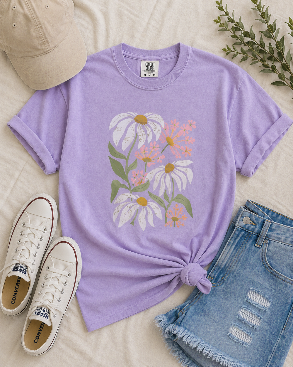 Pink Wildflower Bouquet Tee